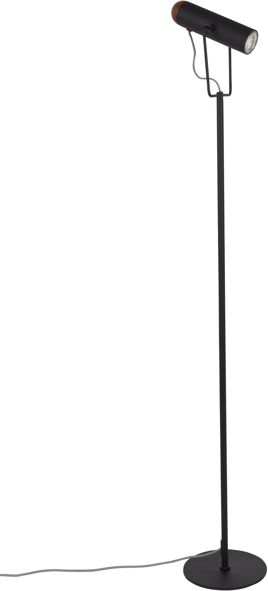Moderne Gulvlampe Zuiver Marlon i Antracit og Valnød 134 cm