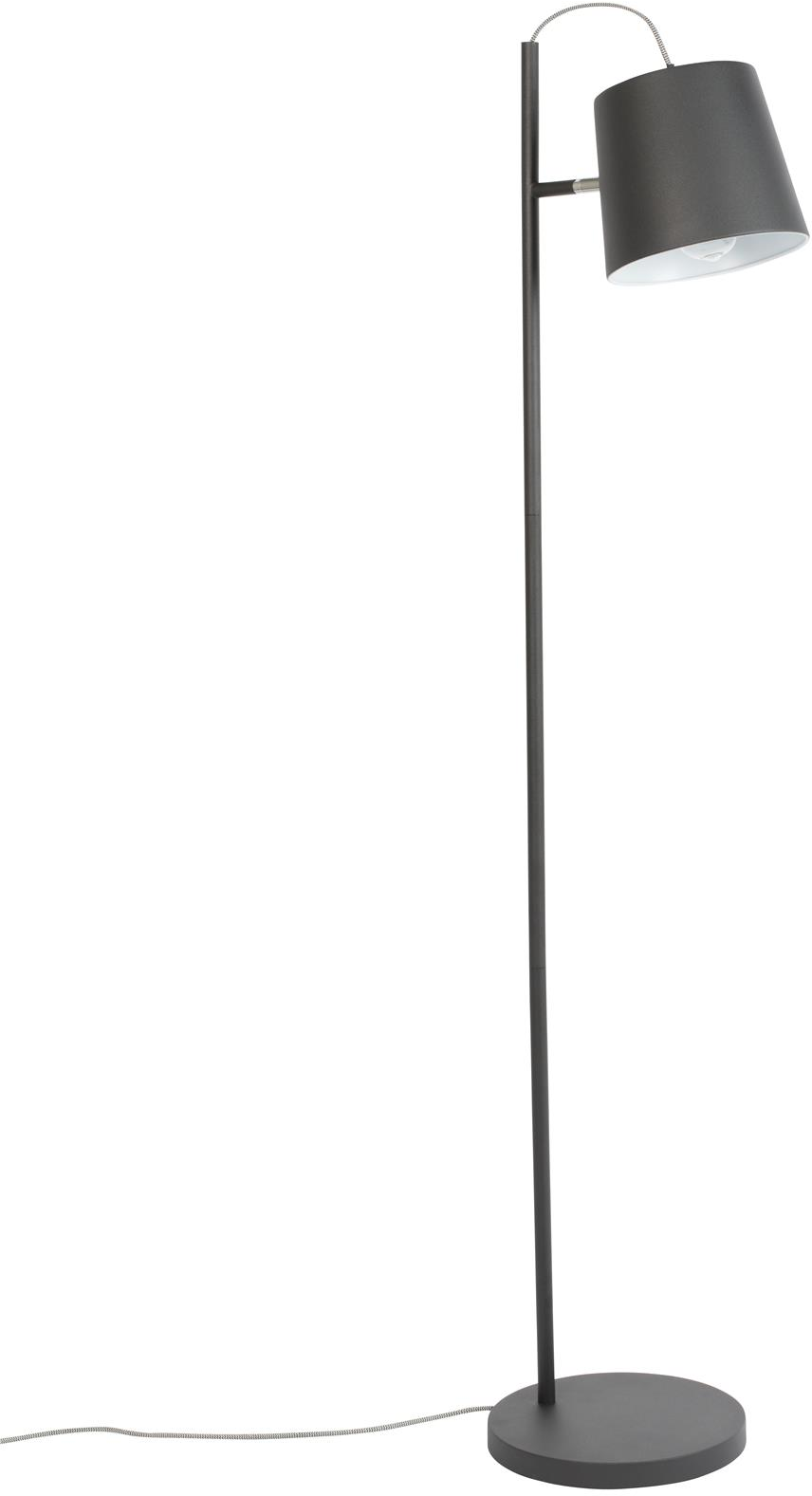 Gulvlampe Zuiver Buckle Mørkegrå Jern ø28 H150 Vippbar Standerlampe Med Tænd Sluk-knap E27