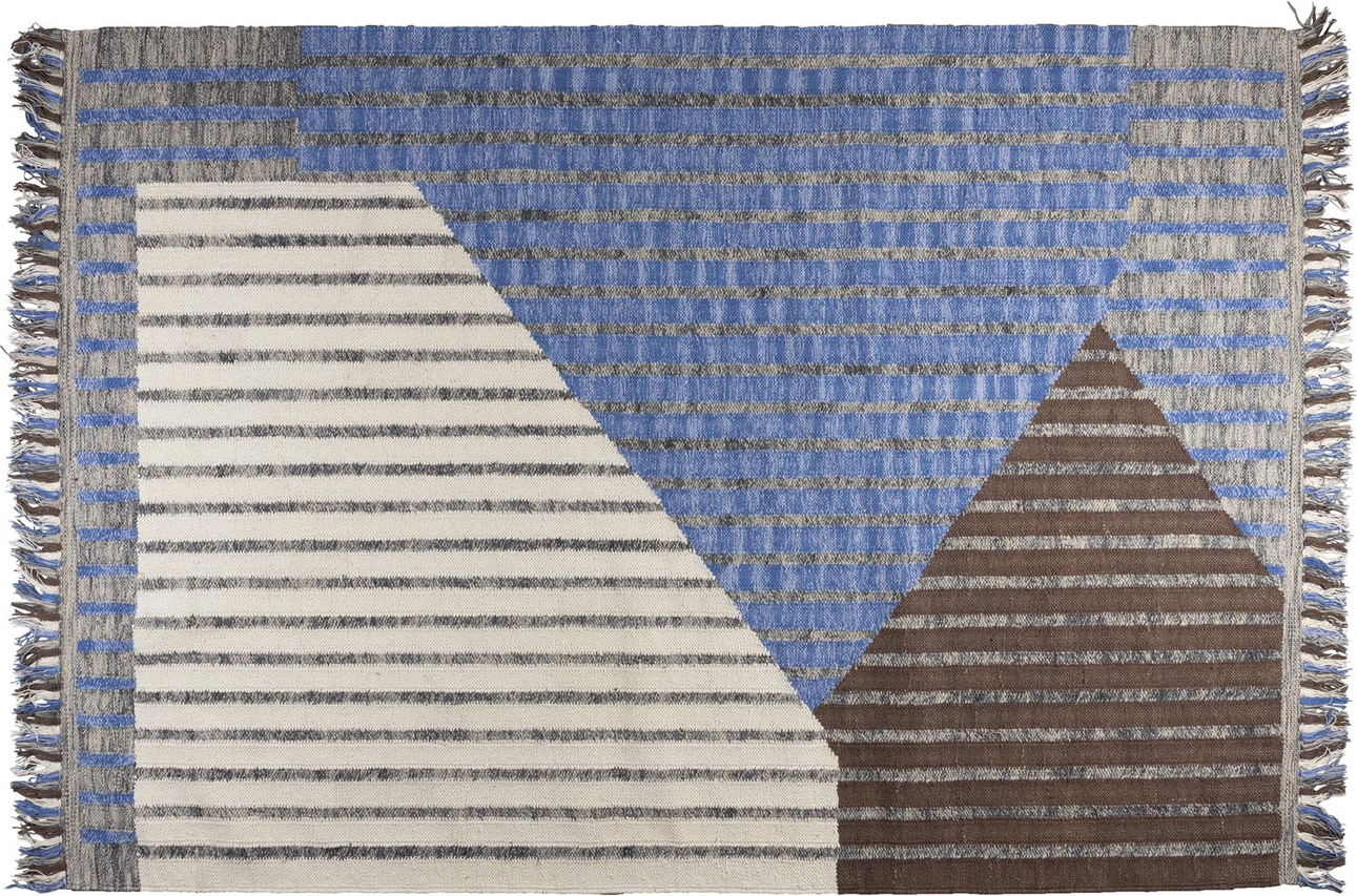 Gulvtæppe Dutchbone Hampton 160x230 cm i Grå - Retro Elegance