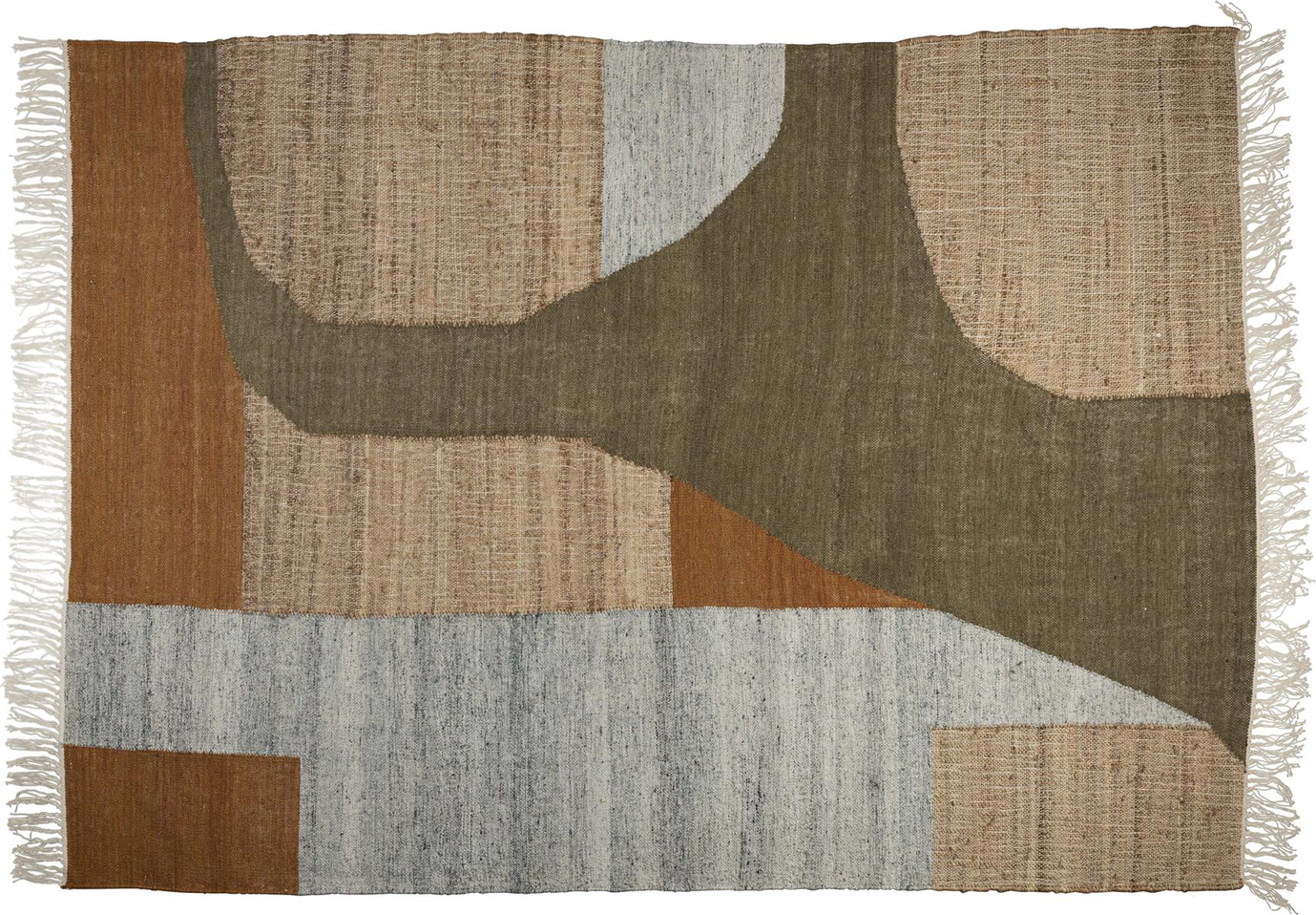 Håndlavet Pavilion Gulvtæppe 200x300 cm – Brungrå Elegance