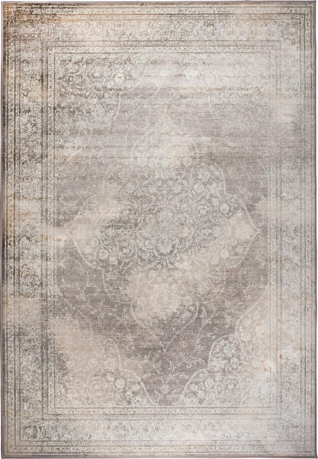 Lysgrå Vintage Persisk-inspireret Gulvtæppe 200x300 cm