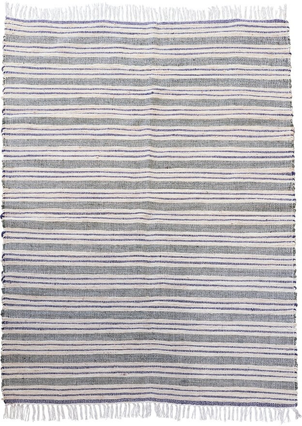 Elegant Rami gulvtæppe fra House Doctor - Grå/Hvid 140x200 cm