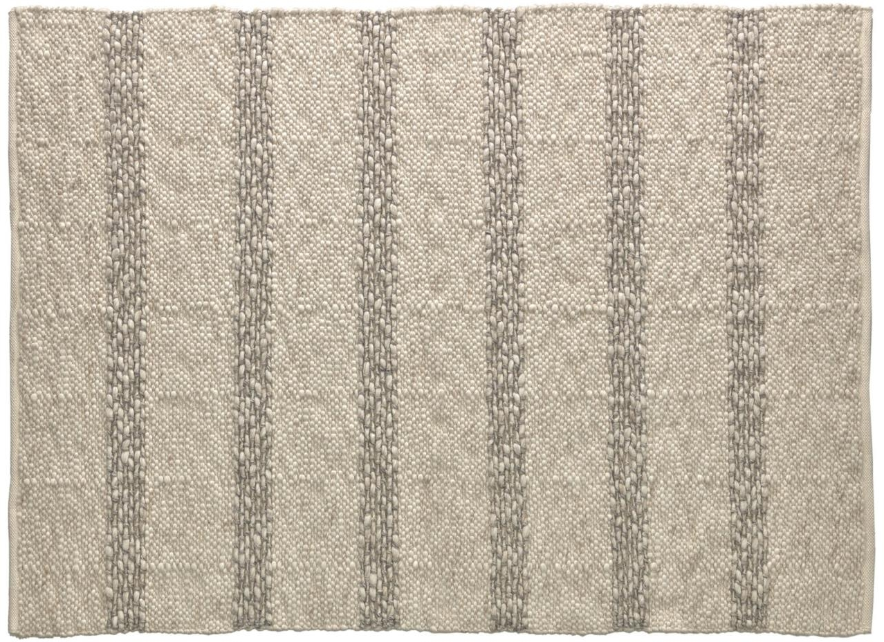 Gulvtæppe Kave Home Ahiara 160ã 230 Cm Beige 70 Uld 30 Bomuld