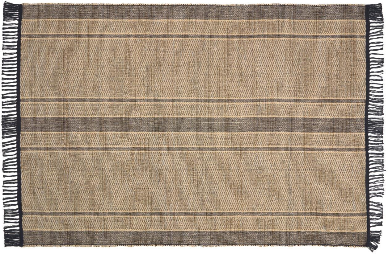 Gulvtæppe Kave Home Brunilda   Naturfibre 160ã 230 Cm   Rustikt Kolonialt Design