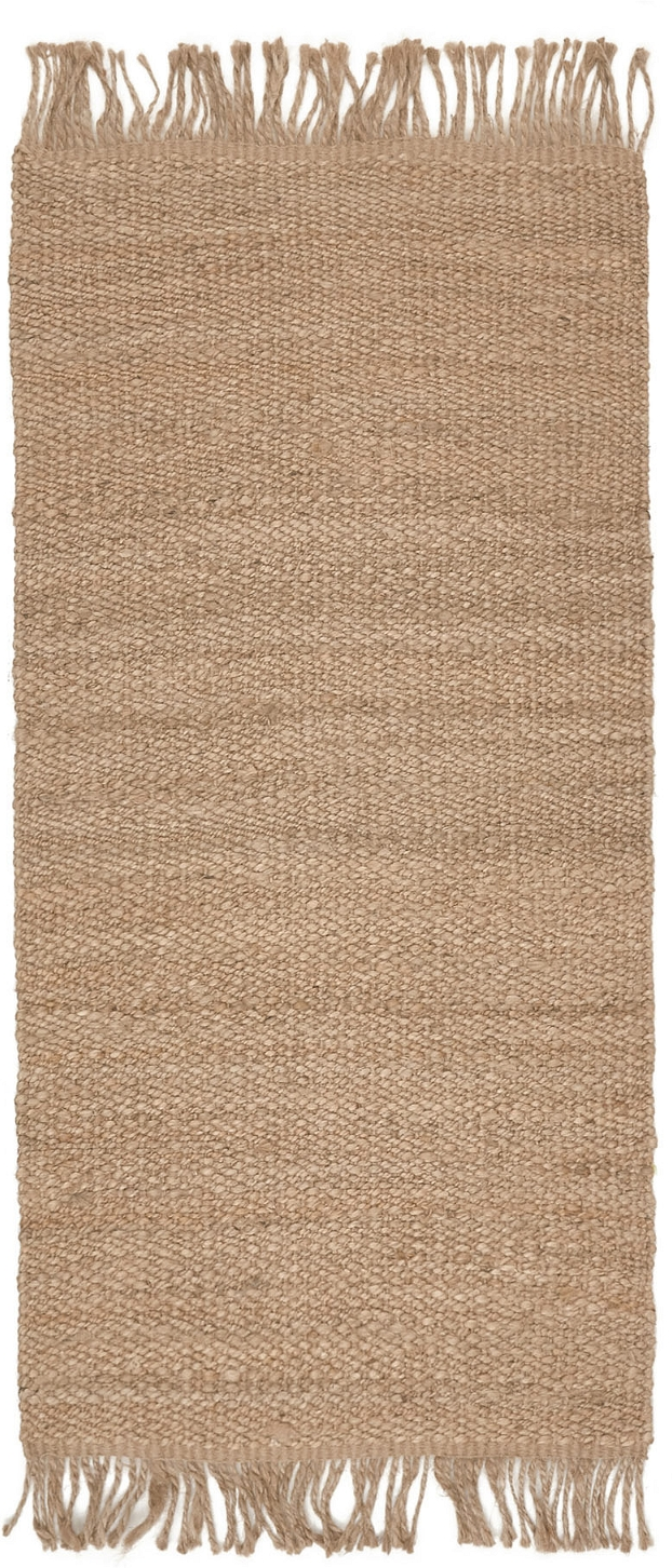 Gulvtæppe Kave Home Yazmila 140x70 Cm Natur Jute Rustik Håndlavet
