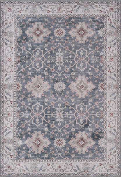 Mørkeblå Vintage Løber tæppe fra Loomery - 60 x 230 cm