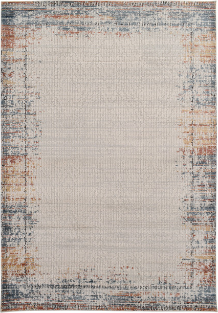 Gulvtæppe Loomery Artisan Polyester 160x230 Cm Creme Lysegrå   Cm Tyk Luv