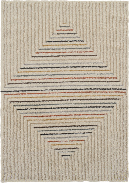 Gulvtæppe Loomery City Creme 170x120 Cm Polyester Shaggy