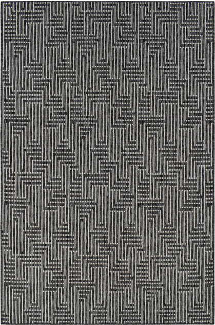 Gulvtæppe Loomery Essos 120x170 Cm Polypropylen Sten Lysegrå Med Geometrisk Mønster Vejrbestandigt Indendørs Udendørs