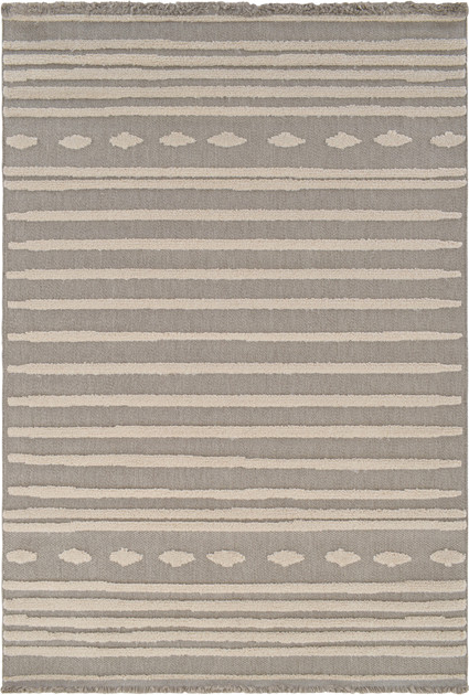 Gulvtæppe Loomery Indigo Eurotapis 100x60 Cm Indigo Lysegrå Creme Polypropylen