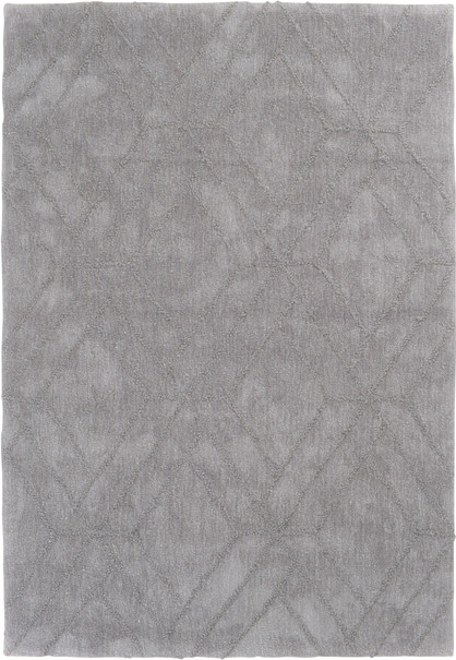 Gulvtæppe Loomery Jay 70x140 Cm Sølv Mikrofiberpolyester Ball Yarn Loop