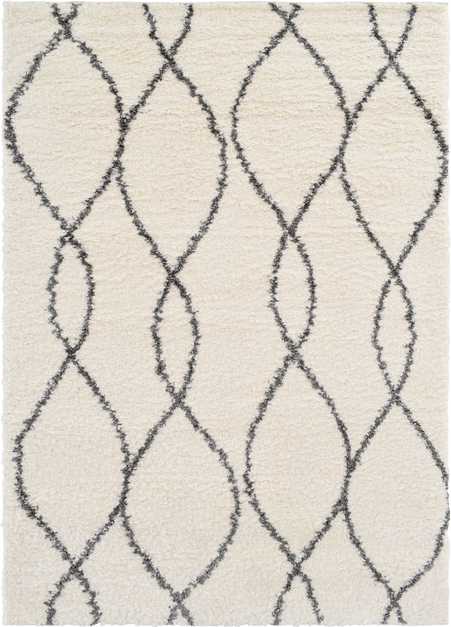 Gulvtæppe Loomery Parma 160   230 Cm Elfenbensgrå Polyester