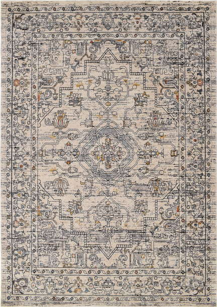 Gulvtæppe Loomery Troye Elfenben 170ã 120 Cm Polyester