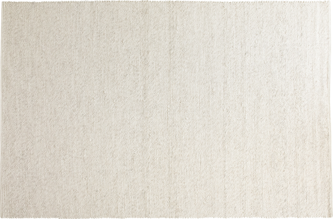 Gulvtæppe Rowico Donegal 200x290 Cm 100 Uld Håndvævet Lysebeige Løkkeformet Luv