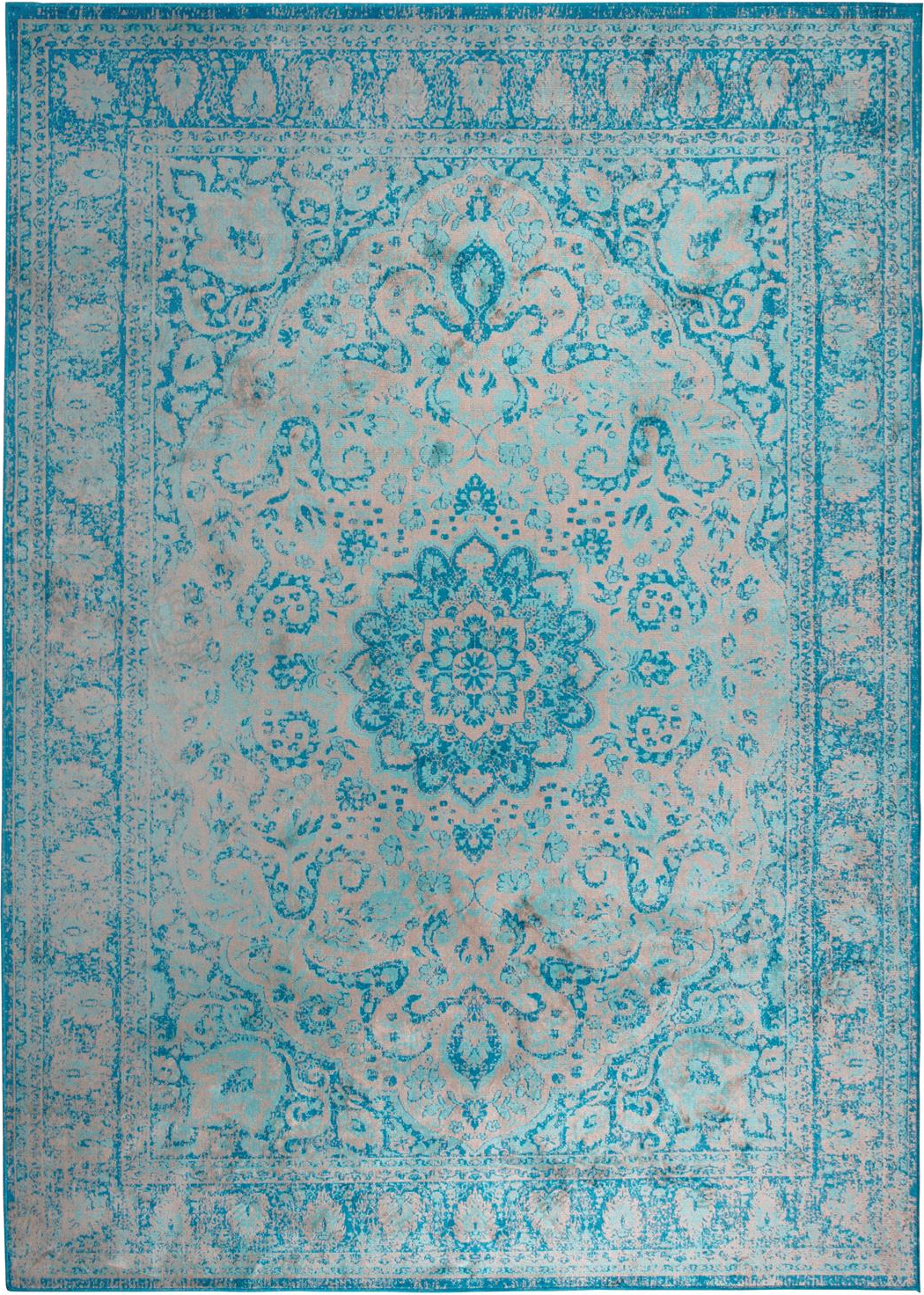 Gulvtæppe Studio White Chi 200x200 Cm Sølv Med Blomsterdesign  85  Viskose 15  Polyester  Gulvvarmekompatibelt  Belgisk Håndværk