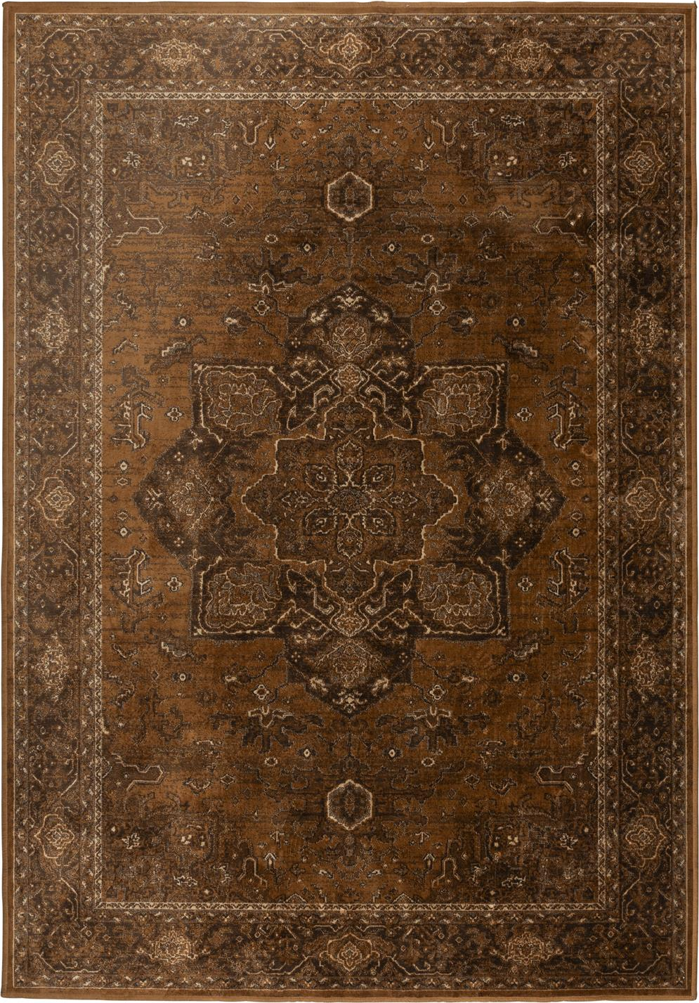Gulvtæppe Studio White Rayan Mørkebrun Viskose Bomuld Polyester 200x140 Cm