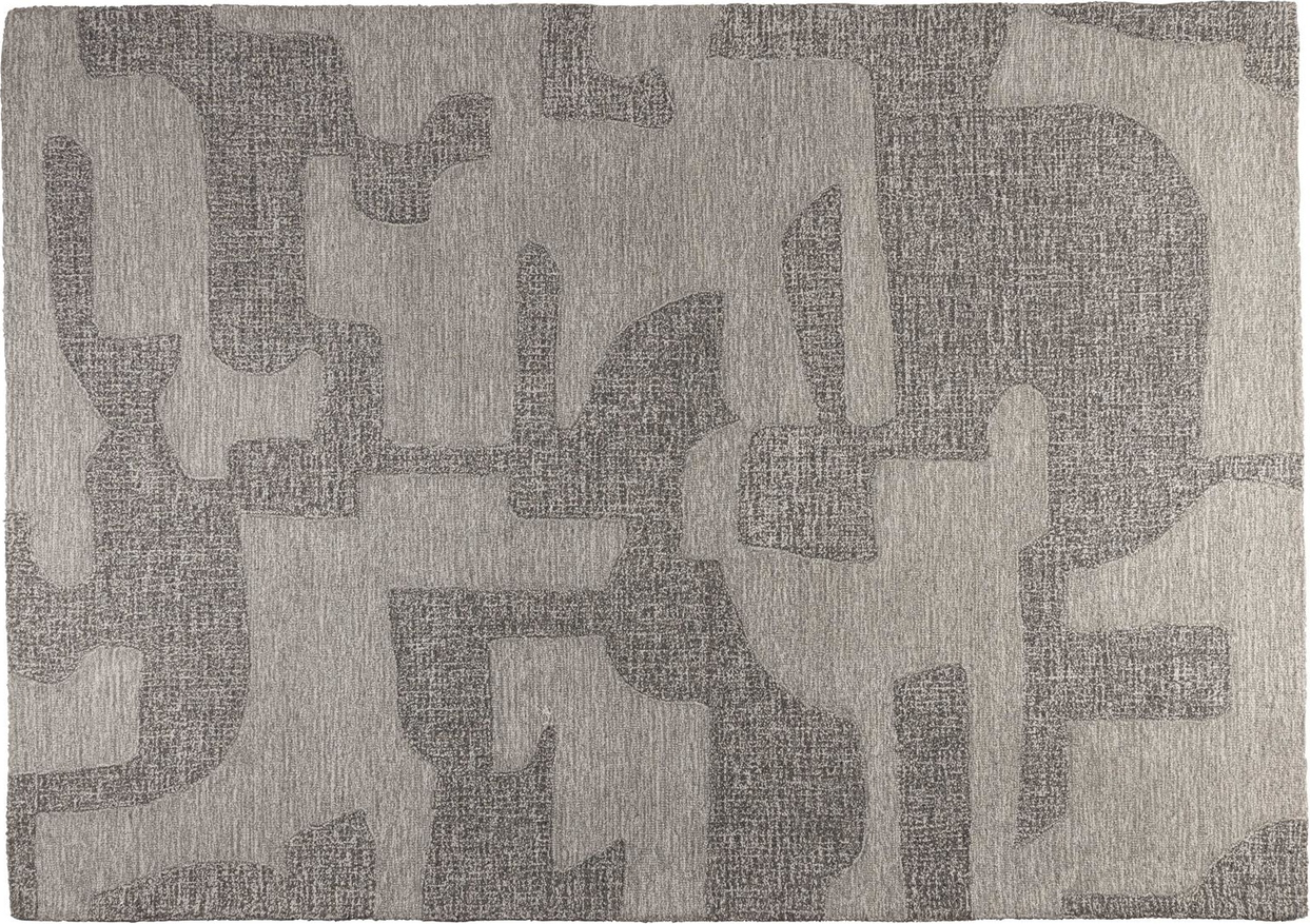 Gulvtæppe Zuiver Frantic i Stengrå - 160x240 cm Uld