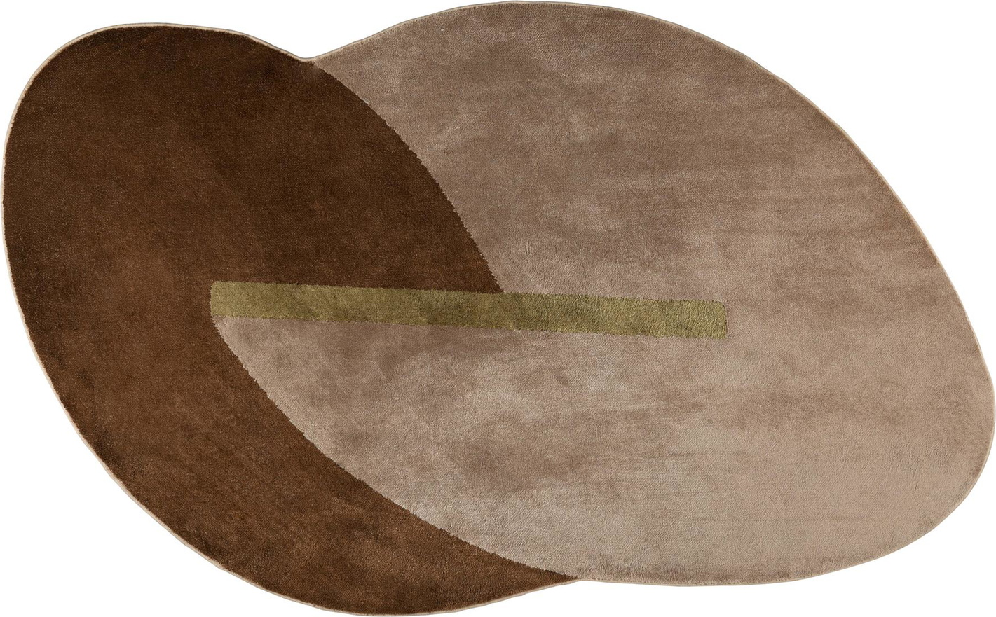 Geometrisk Gulvtæppe Zuiver Phila i Brungrå 160x257 cm