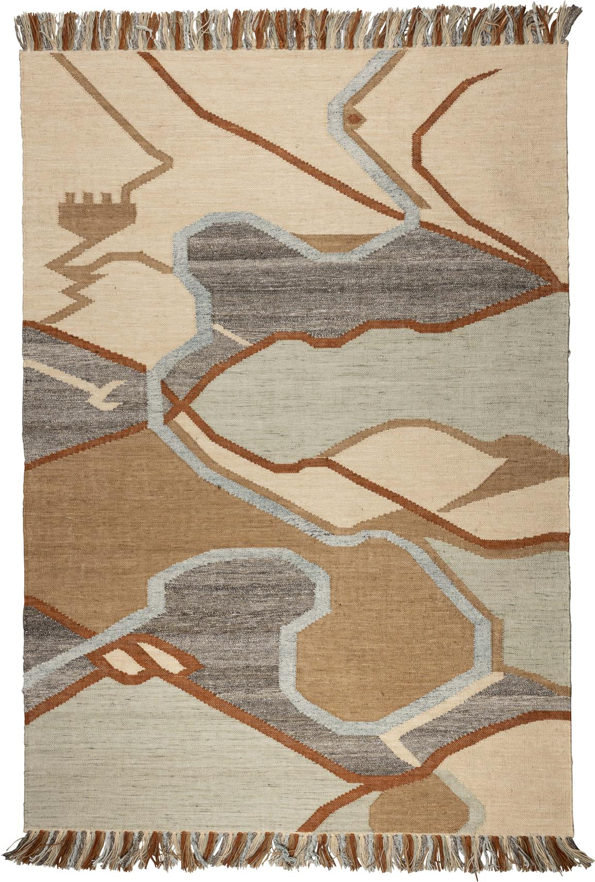 Gulvtæppe Zuiver Saigon 160x230 cm – Stenlysgrå Elegance