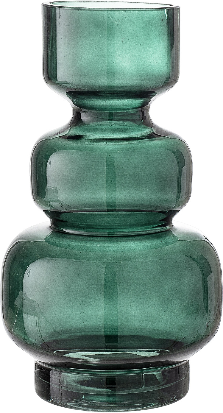 Elegant Gulvvase i Grøn Sprayfarvet Glas fra Bloomingville