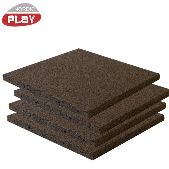 Gummiflise 500   500   30 Mm Sort Nordic Play Active
