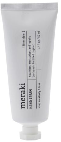 Håndcreme Meraki Linen Dew med Aloe Vera og Kakaosmør