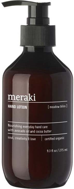 Håndlotion Meraki Meadow Bliss ø6ã H16 Cm økologisk Certificeret   Fugt   Beskyttelse Med Aloe Vera  Glycerin   Avocadoolie