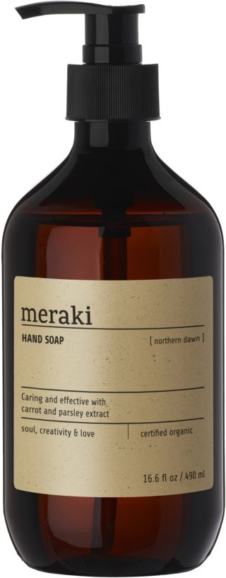 Håndsæbe Meraki Northern Dawn   Cosmos Ecocert-certificeret økologisk Sæbe  Sort  ø7ã 19 Cm