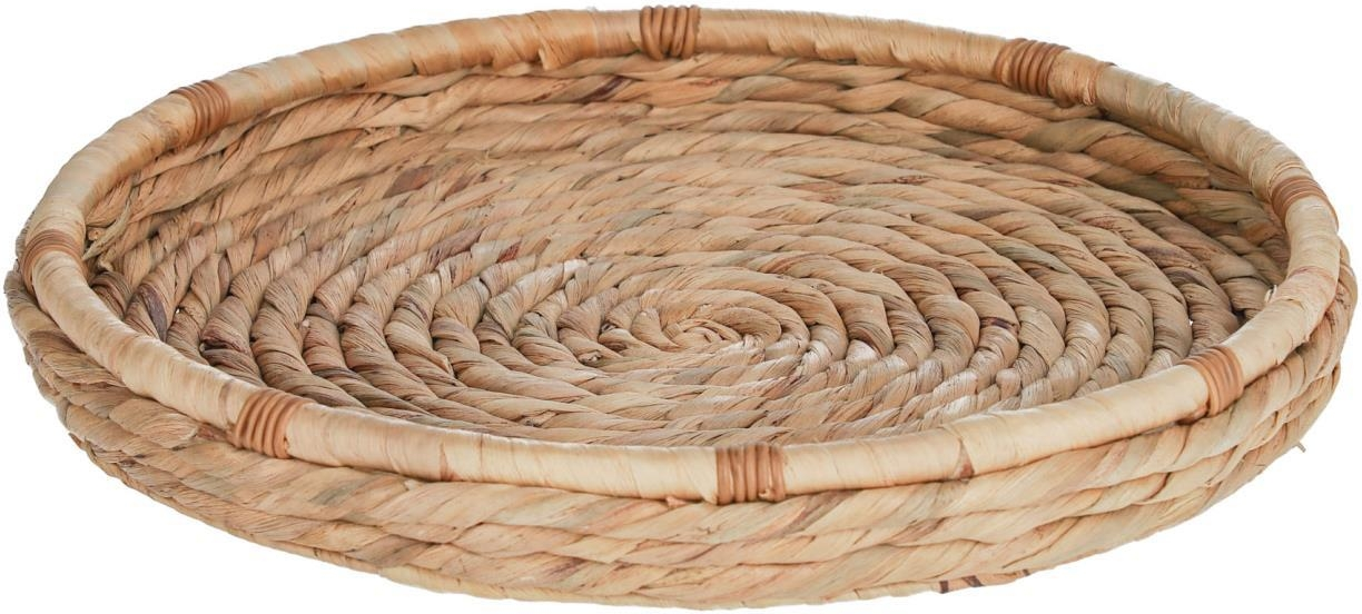 Håndvævet Serveringsbakke Kave Home Colomba Vandhyacint 40ã 40 Cm