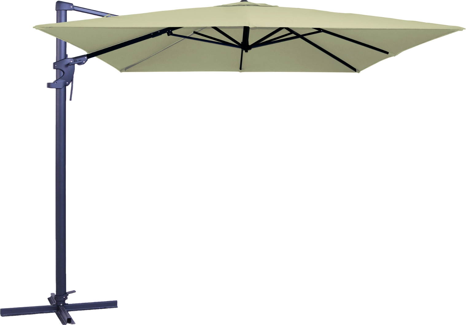 Hængeparasol Nordique Design Colmar Sand ø300 Cm Aluminium Stål Sidearm