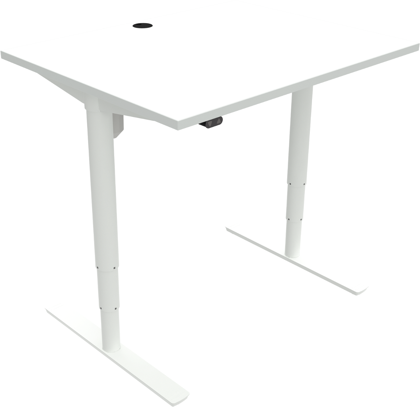 Hæve- og Sænkebord Zennord Comfortzone - Hvid Elegance
