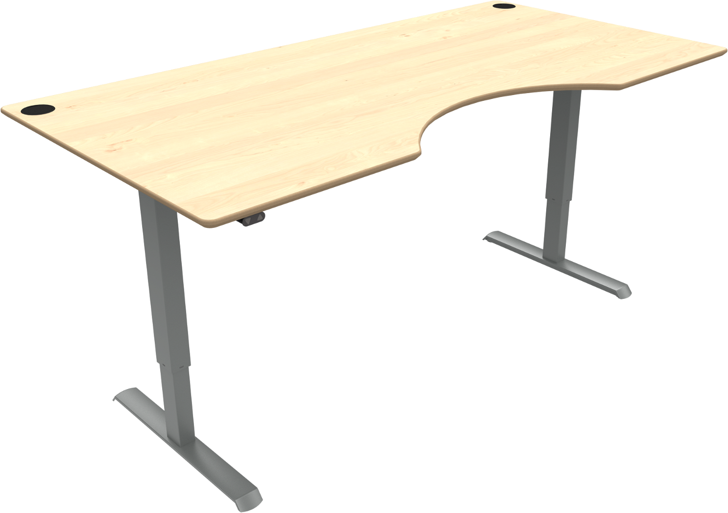 Ergonomisk Hæve-Sænkebord Zennord AdaptDesk med Centerudskæring
