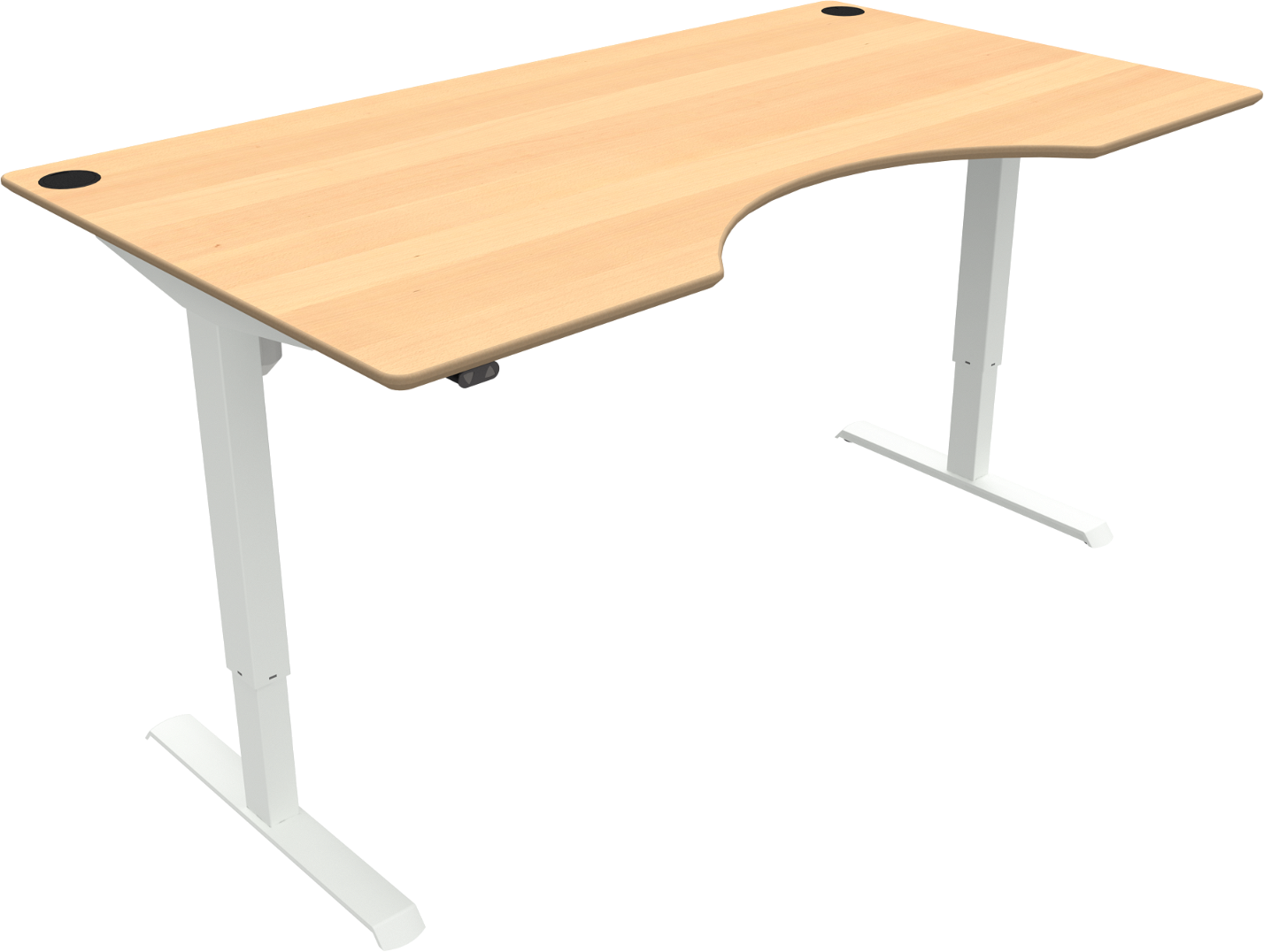 Hæve- og Sænkebord Zennord AdaptDesk med Centerudskæring
