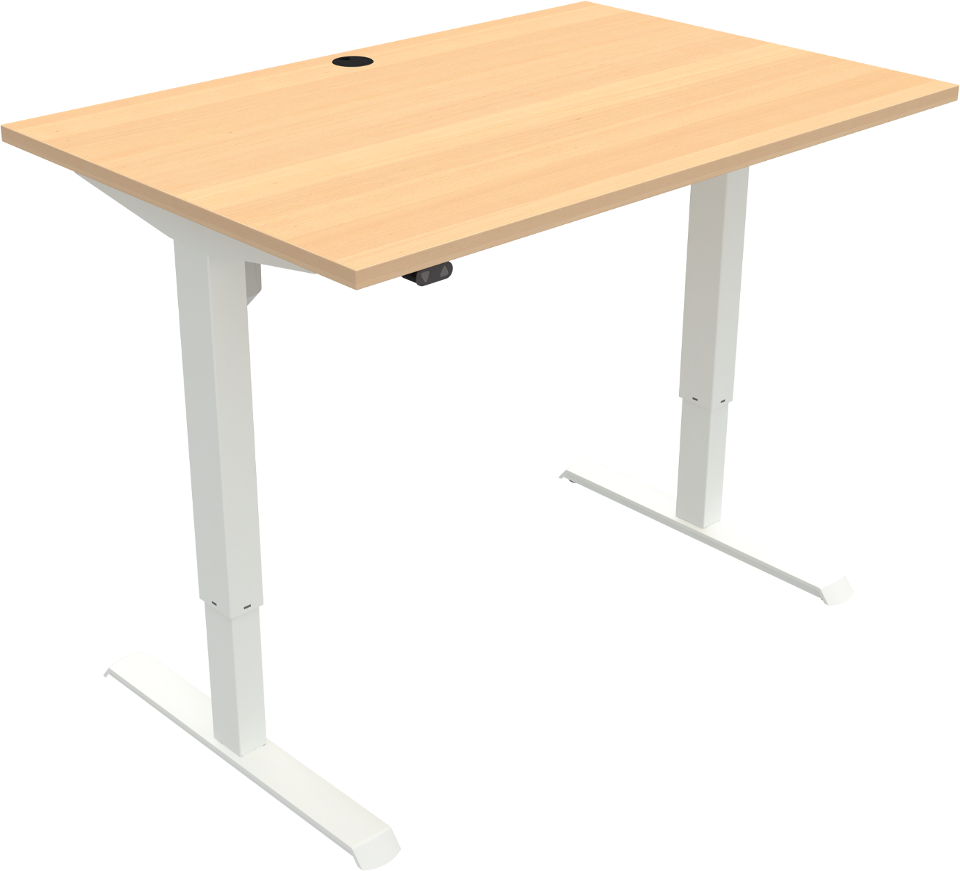 Zennord AdaptDesk Hæve-Sænkebord i Hvid - Fleksibelt Arbejde