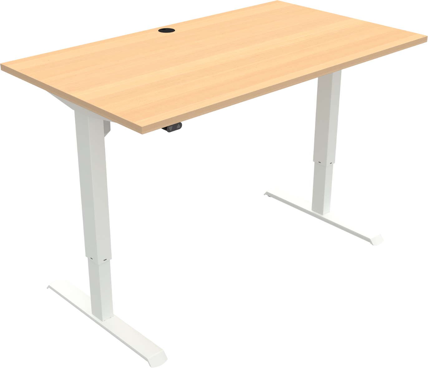 Hæve- og Sænkebord Zennord AdaptDesk 140x80 cm - Hvid tilbud