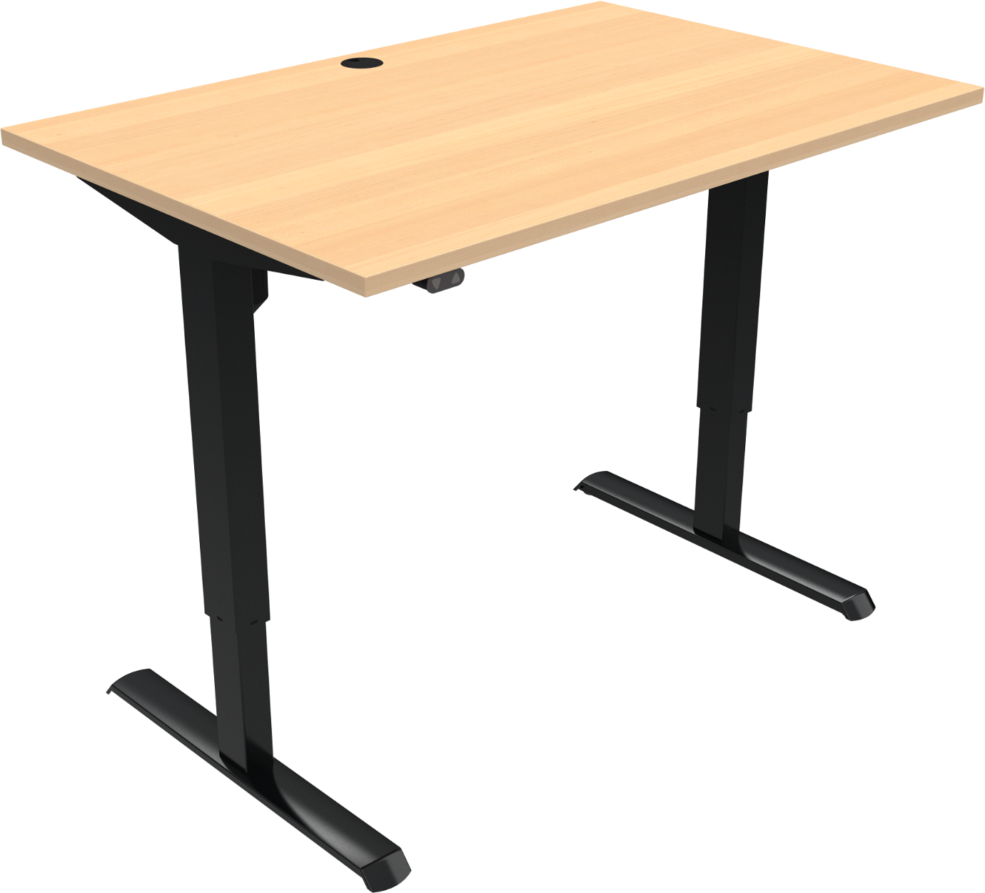 Hæve- og Sænkebord Zennord AdaptDesk 120x80 cm - Bøgefinish