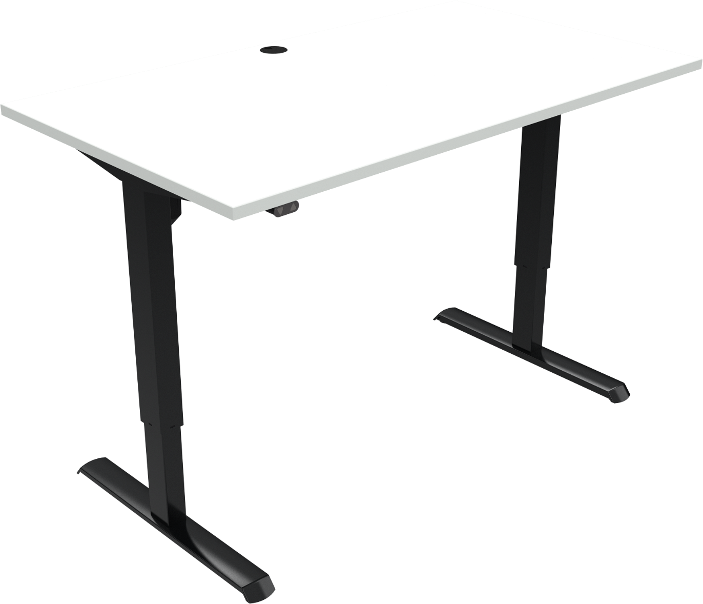 Justerbart Hæve- og Sænkebord fra Zennord – Sort 140x80 cm
