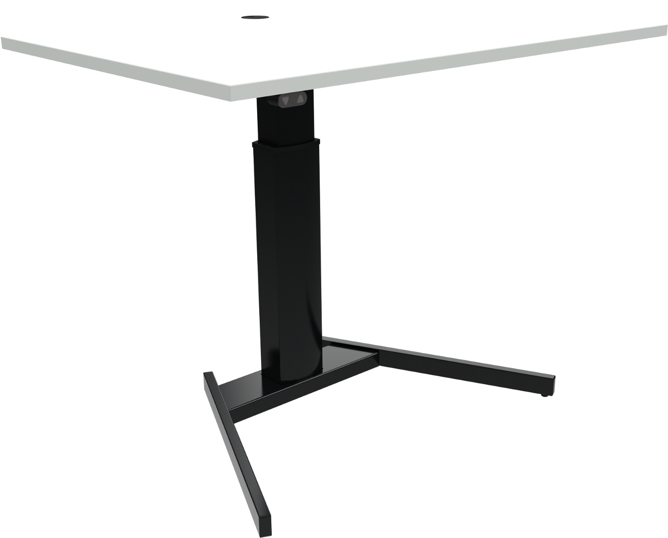 Hæve-/Sænkebord Zennord Optiheight - Hvid/Sort Design