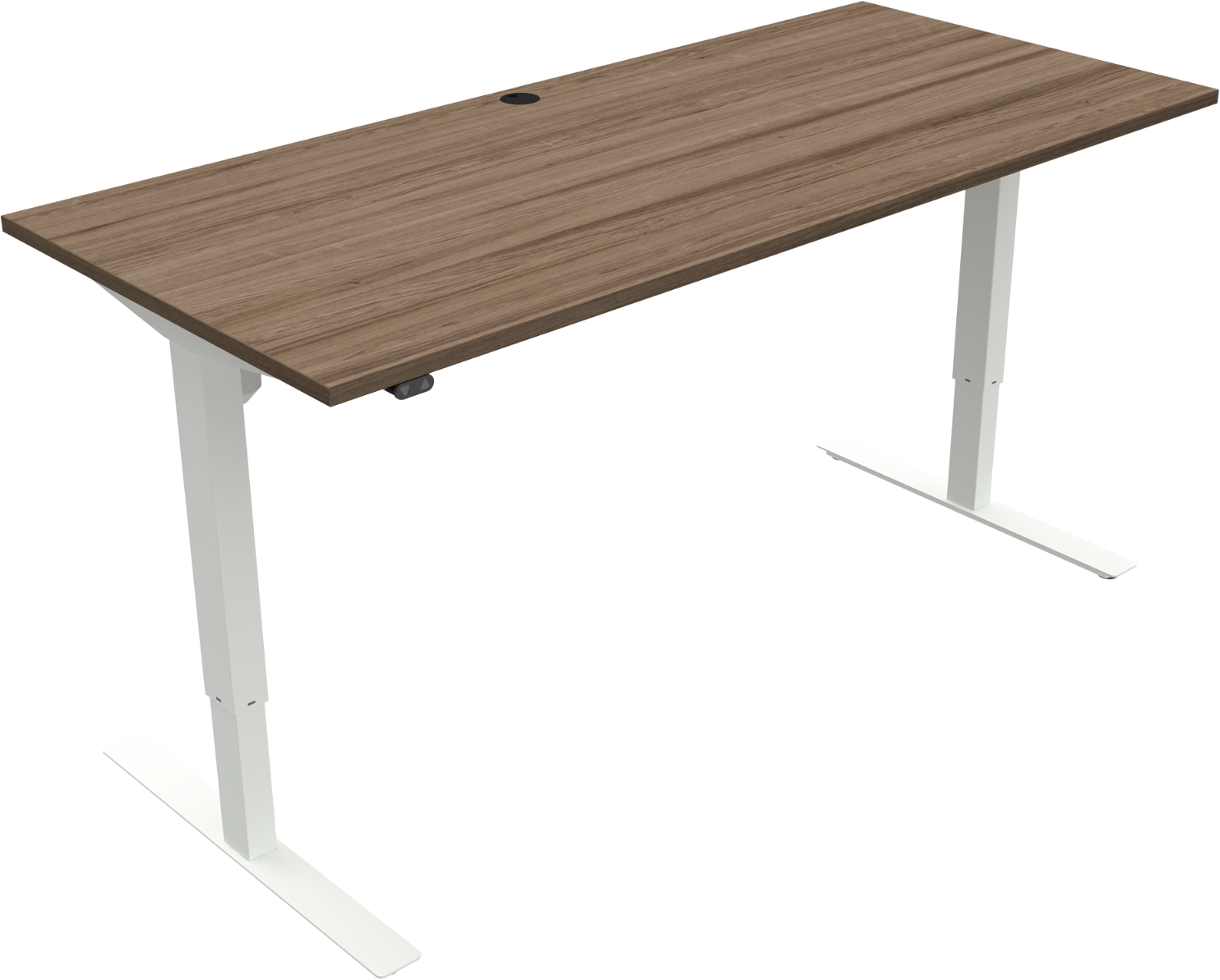 Hæve- og Sænkebord Zennord Updown 180x80 cm - Mørk Valnød