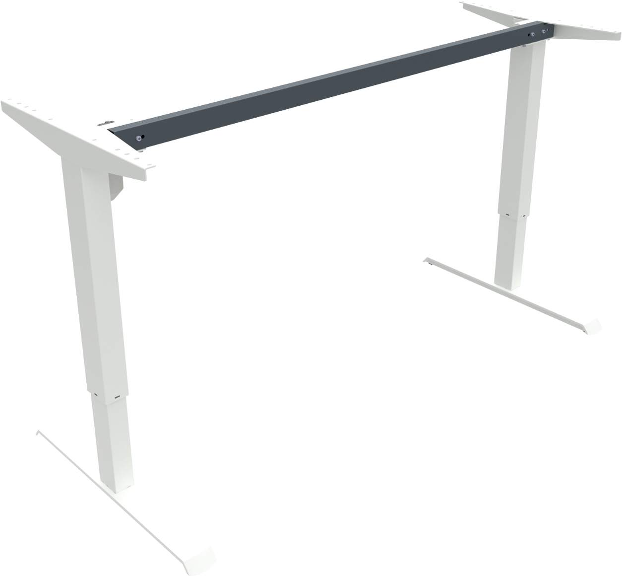 Hæve-/Sænkebordstel Zennord AdaptDesk – Hvid Metal