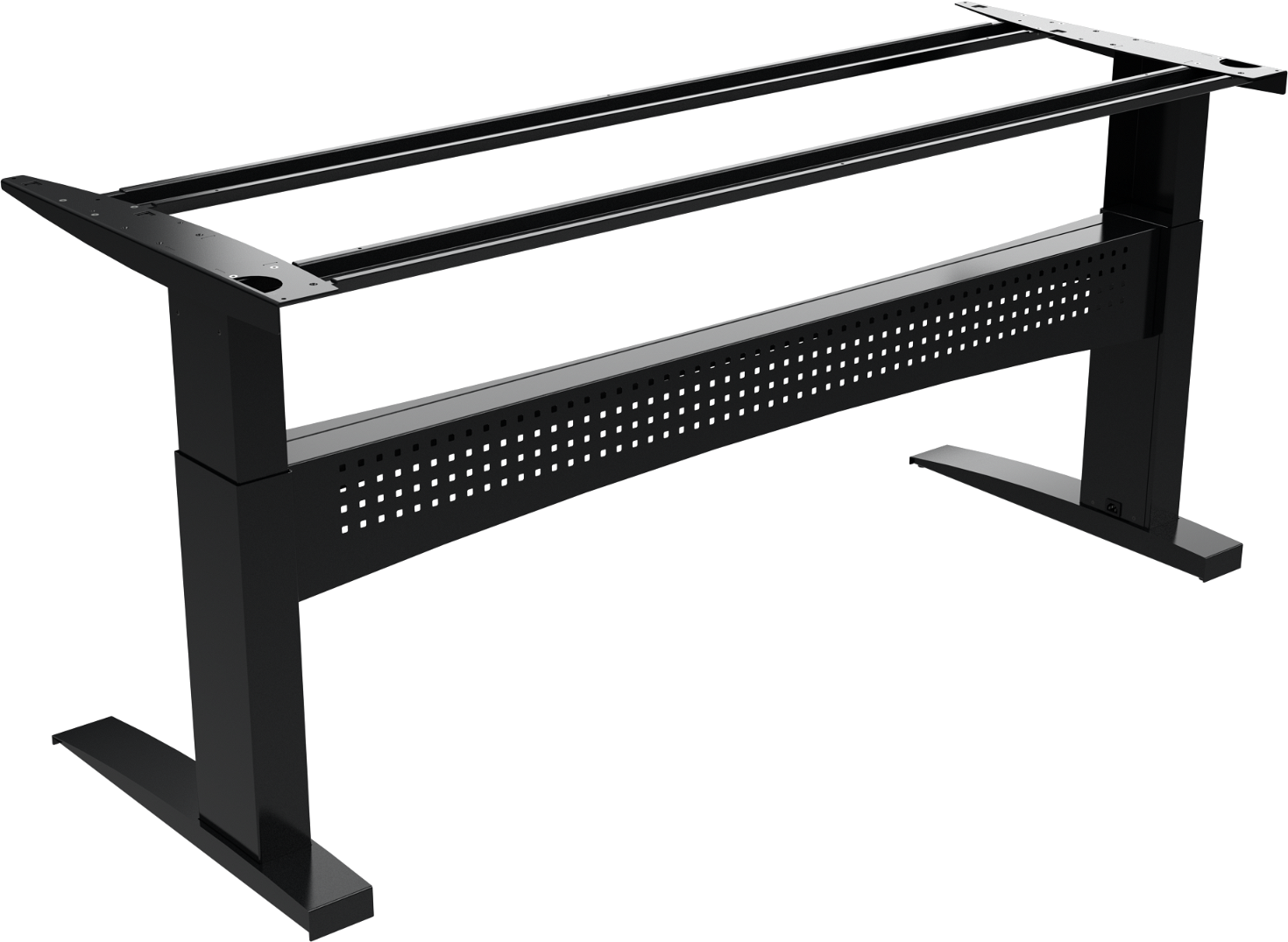 Hæve-/sænkebordstel Zennord Flexdesk i sort metal
