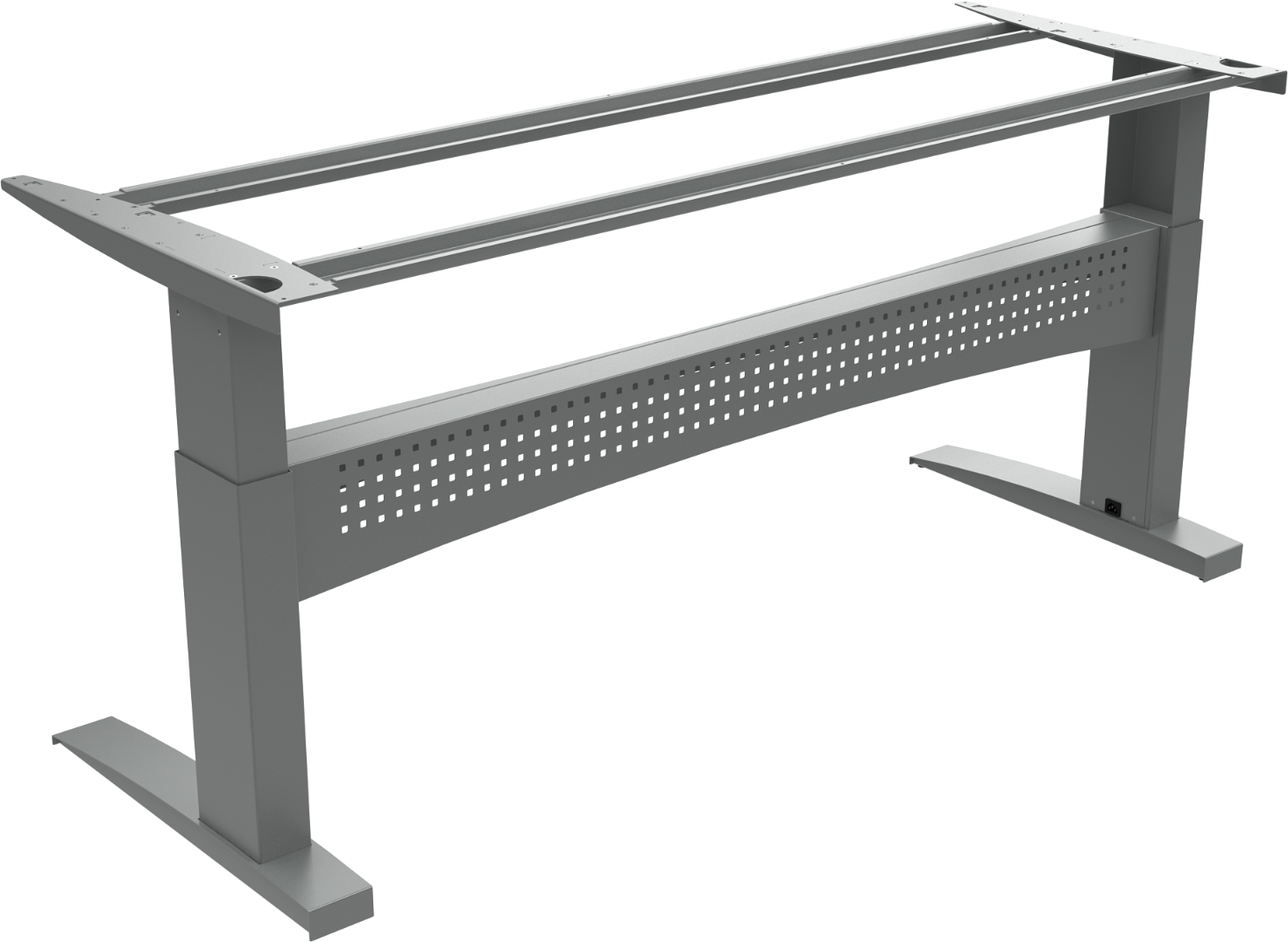 Ergonomisk Hæve-/Sænkebordstel Zennord Flexdesk - Sølv
