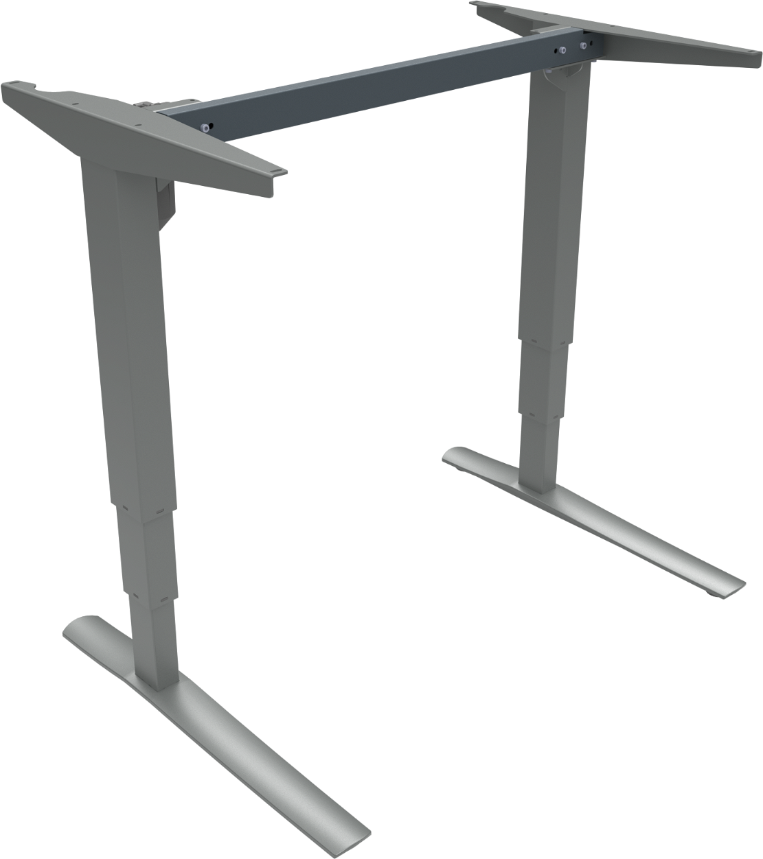 Hæve-Sænkebordstel Zennord Rise Rest i Sølv - Ergonomisk Design