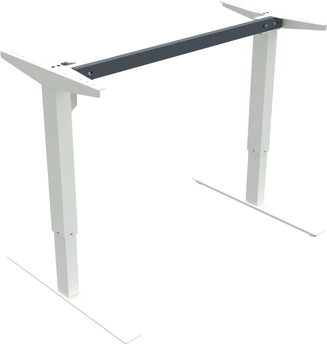 Ergonomisk Hæve- og Sænkebordstel i Hvid Metal - Black Friday!