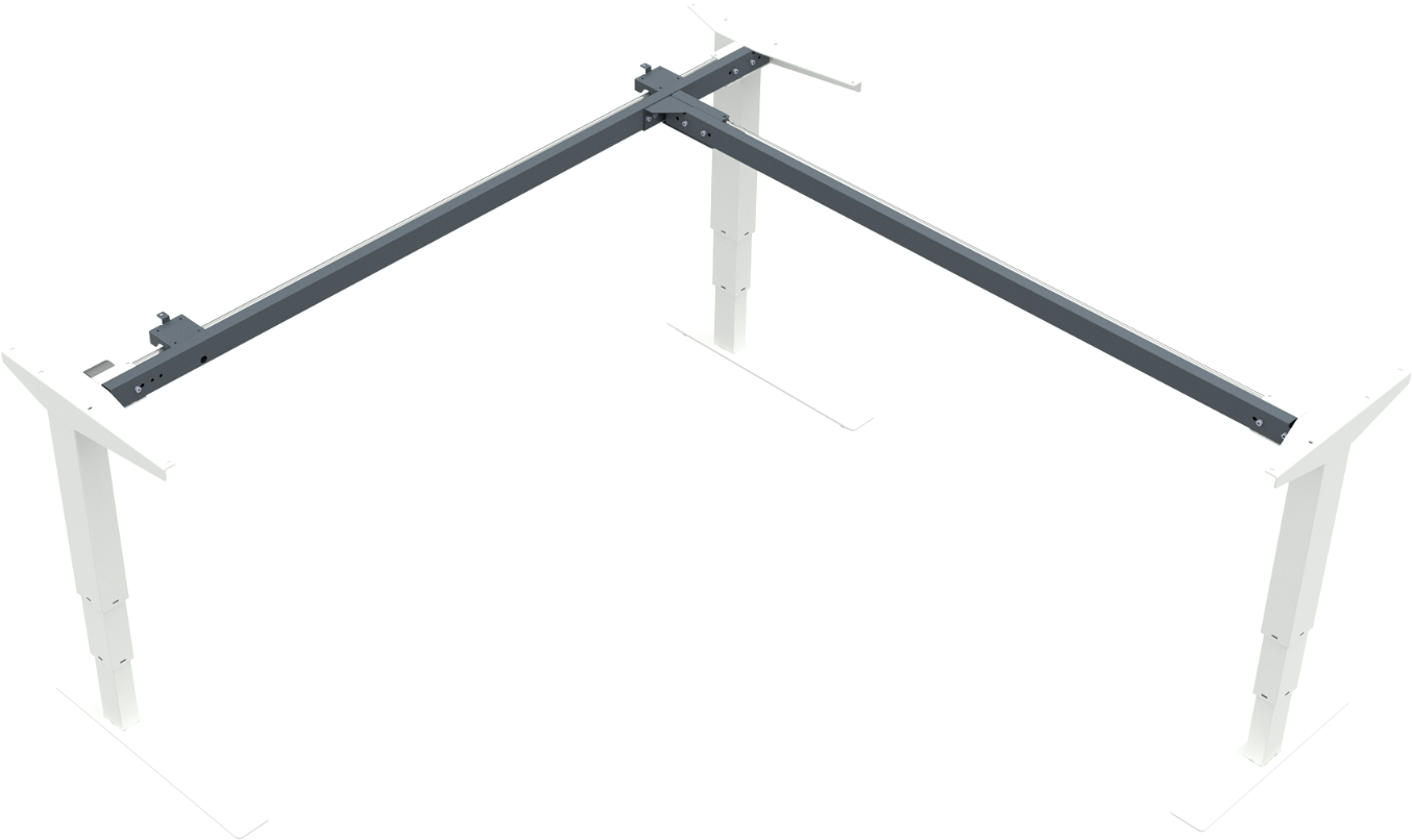Elektrisk Hæve-Sænkebordstel i Hvid – Ergonomisk Design