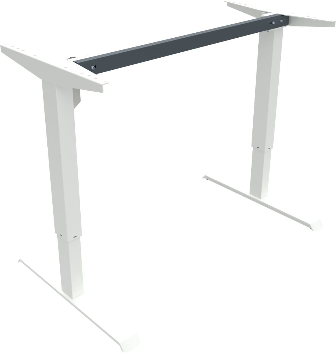 Justerbart Hæve- og Sænkestel i Hvid Metal - AdaptDesk