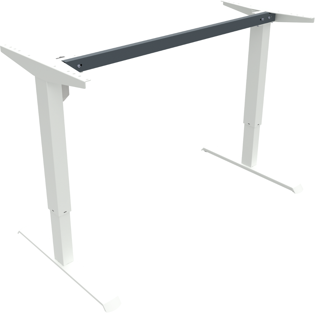 Hæve- og Sænkestel Zennord Adaptdesk Hvid Metal Justerbart