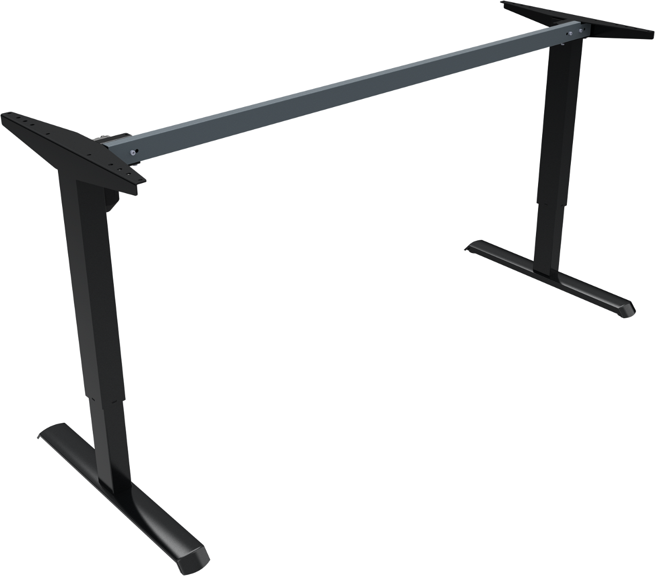 Hæve- og Sænkestel Zennord AdaptDesk – Ergonomisk Sort Metal