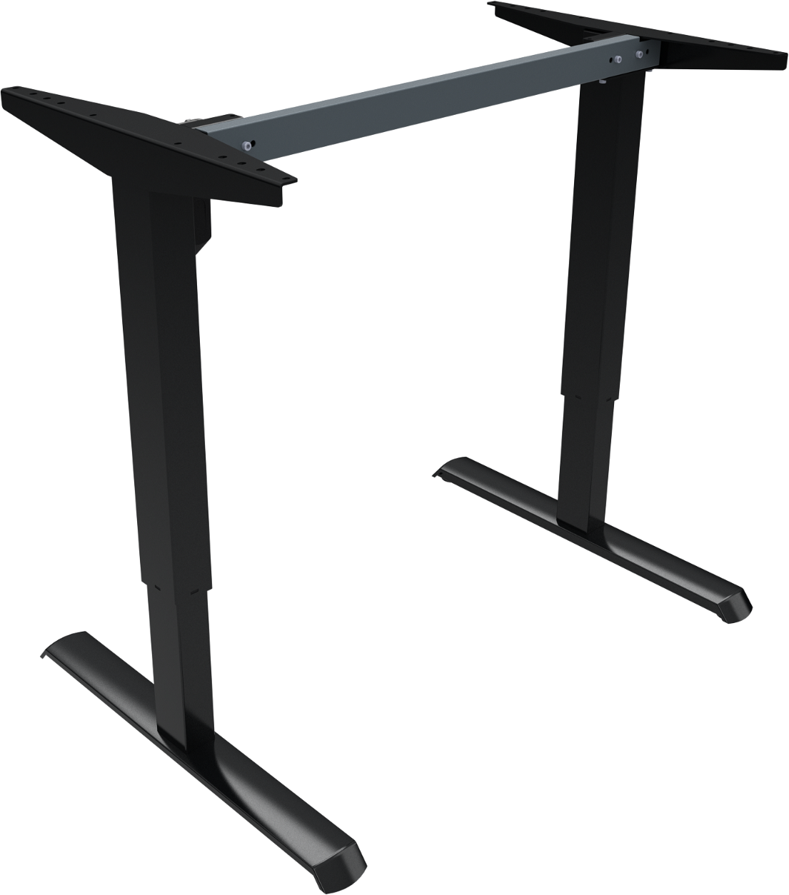 Hæve-/Sænkestel Zennord AdaptDesk - Sort Metal, Hurtig Opsætning