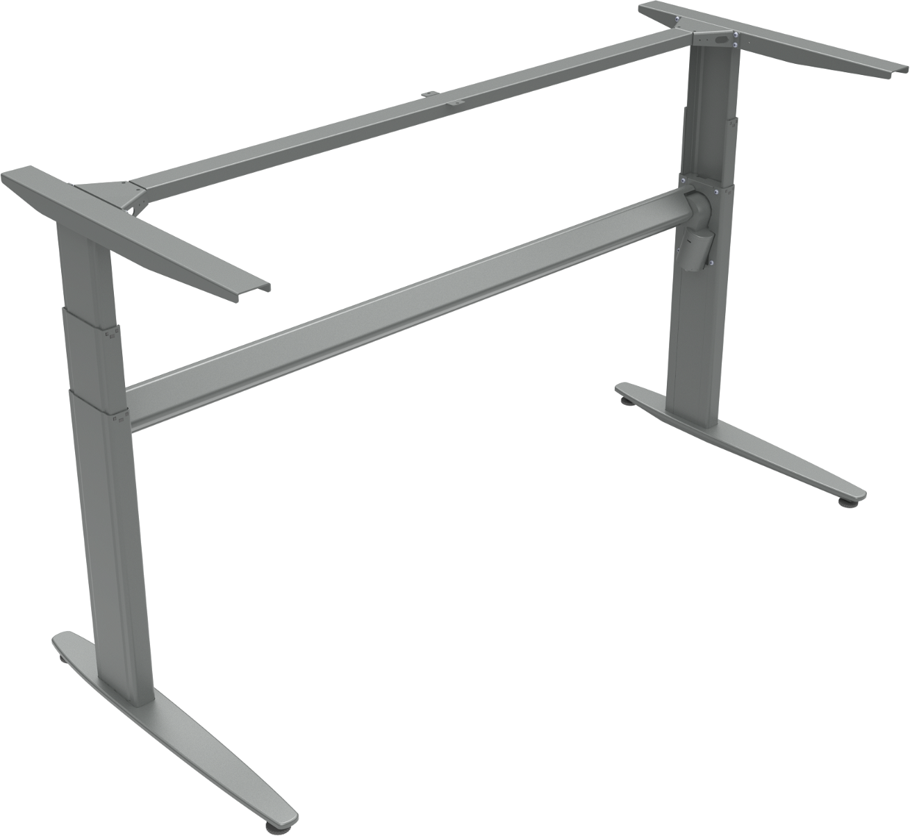 Hæve- og Sænkestel Zennord Movemate i Sølv - Ergonomisk Løsning